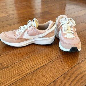 Nike Women's Blush and White Sneakers